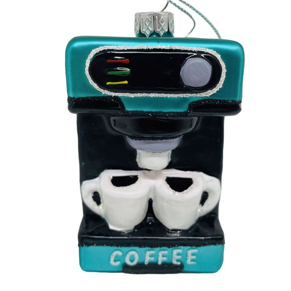 Coffee Machine Christmas Ornament NWT Expresso Machine Place & Time 3” - Picture 1 of 4